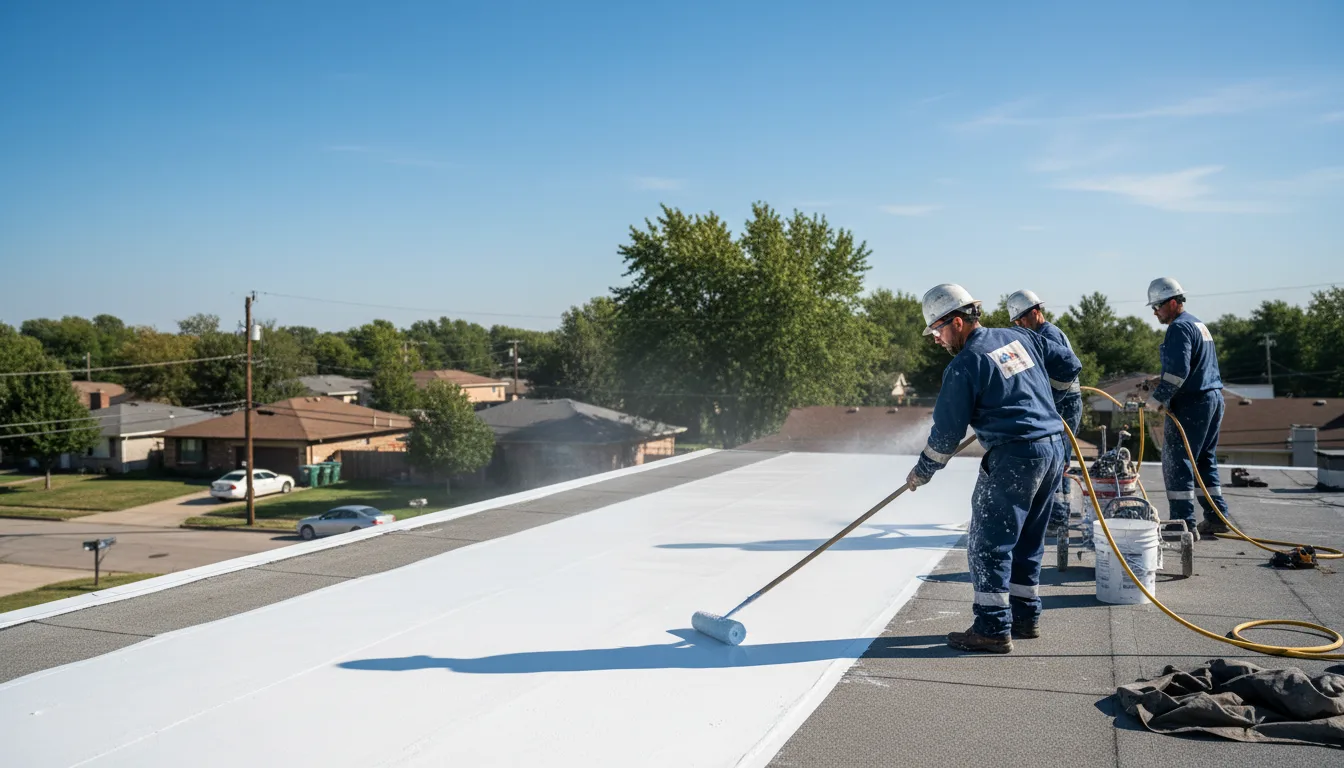 Commercial roof coating in Mayfield, NY near me
